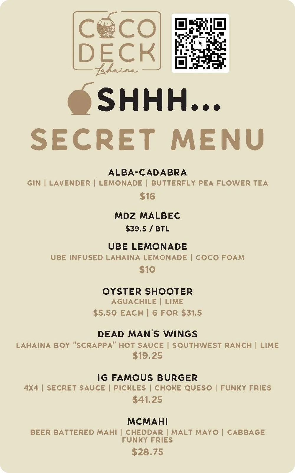 Coco Deck Lahaina | Kitchen + Bar